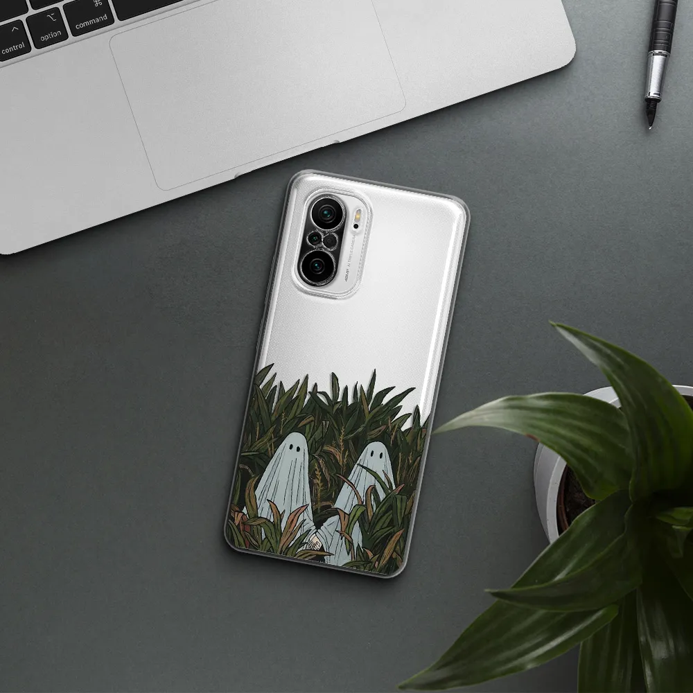 A Group Of Ghosts In A Field Of Grass Xiaomi Poco F3 Clear Tpu Case