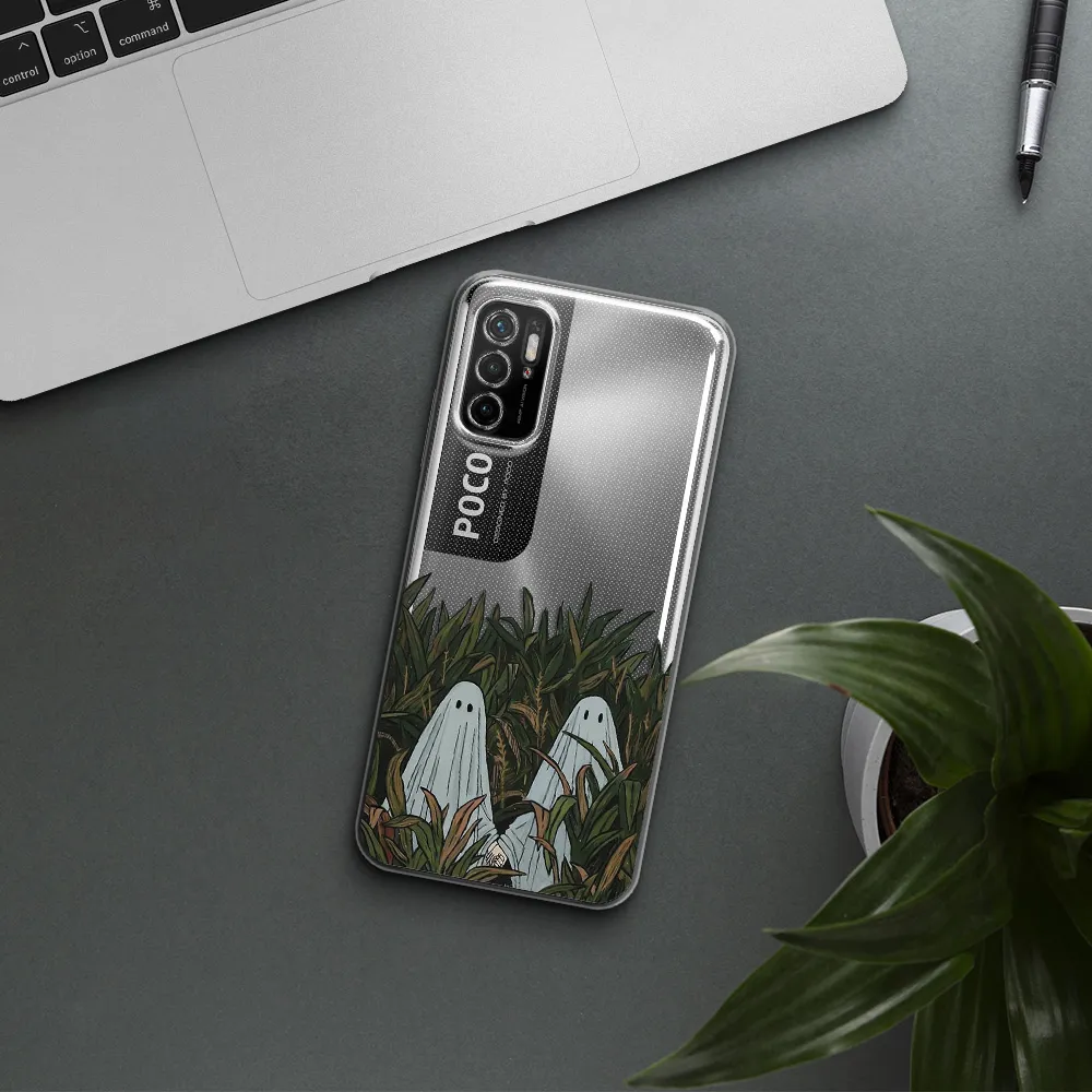 A Group Of Ghosts In A Field Of Grass Xiaomi Poco M3 Pro Clear Tpu Case
