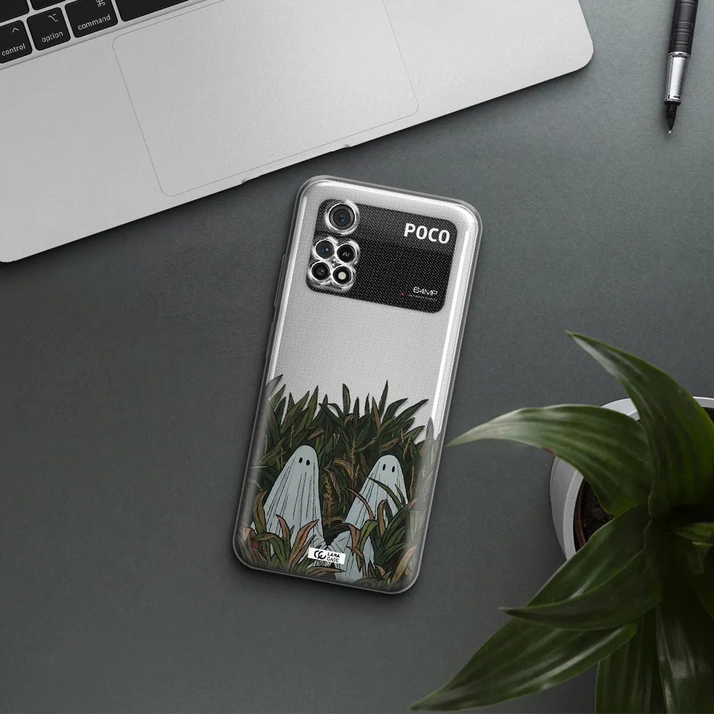 A Group Of Ghosts In A Field Of Grass Xiaomi Poco M4 Pro 4G Clear Tpu Case