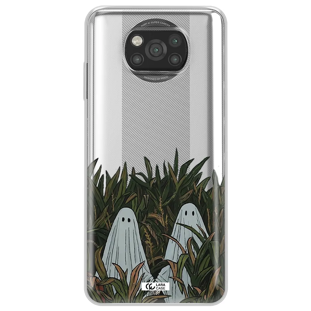 a group of ghosts in a field of grass Xiaomi Poco X3 Clear TPU Case