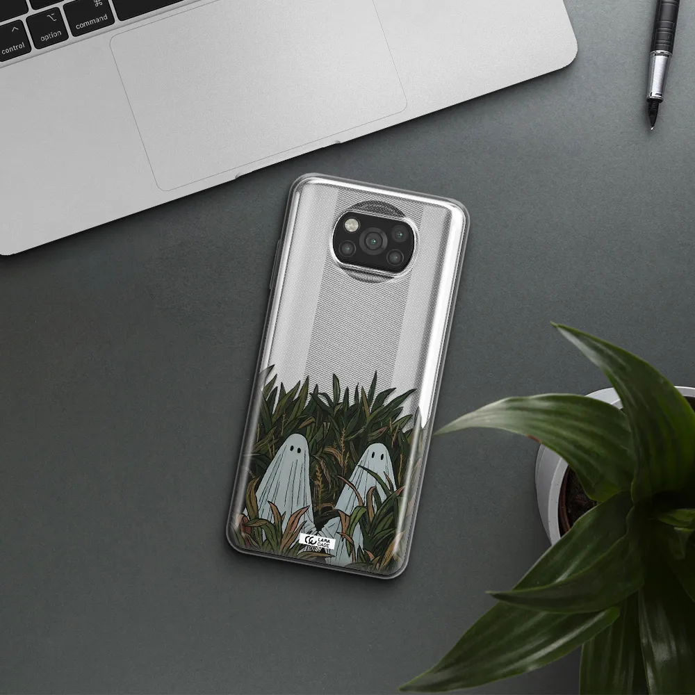a group of ghosts in a field of grass Xiaomi Poco X3 Clear TPU Case