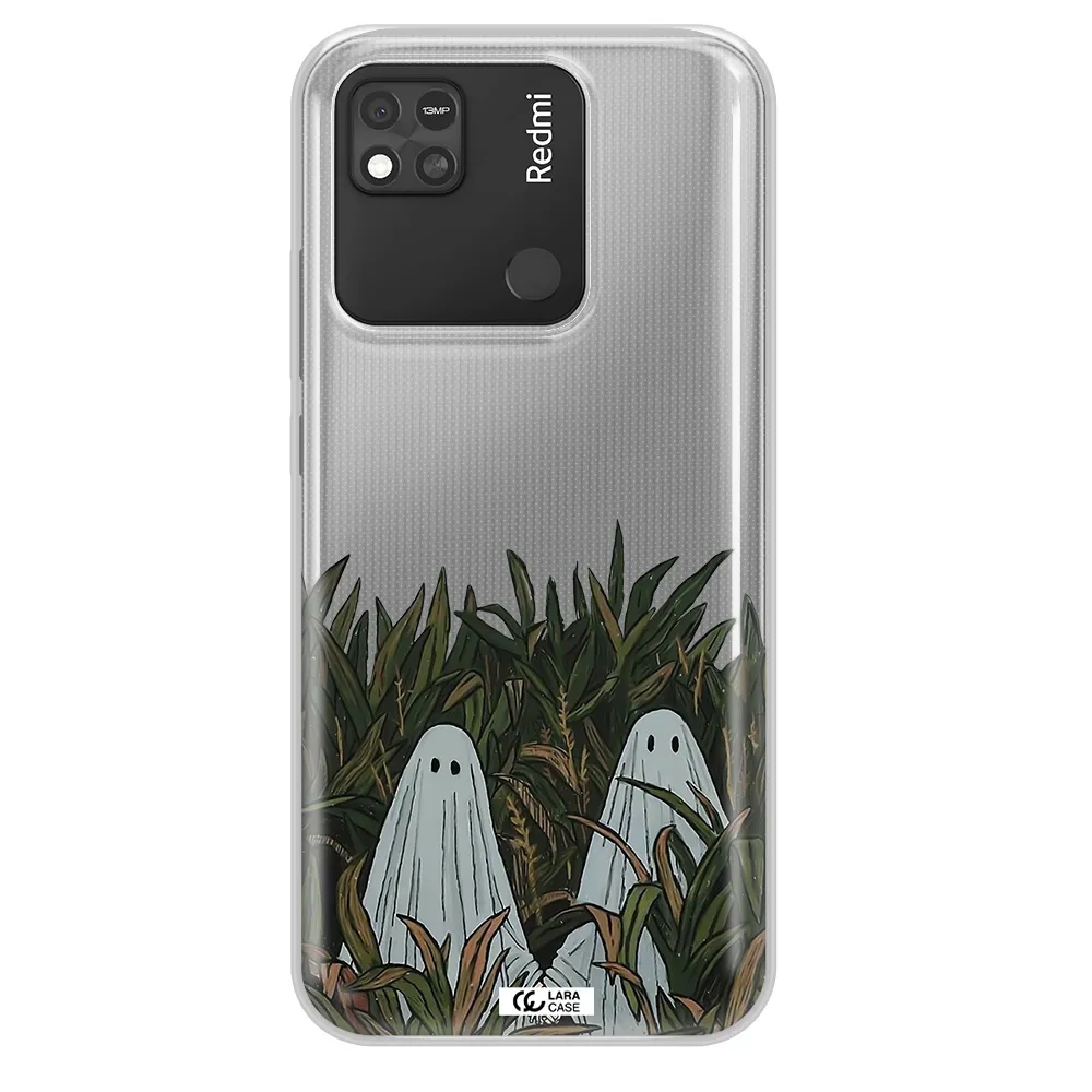 a group of ghosts in a field of grass Xiaomi Redmi 10A Clear TPU Case