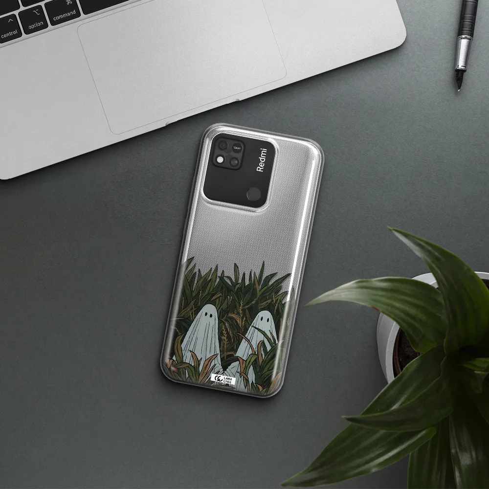 a group of ghosts in a field of grass Xiaomi Redmi 10A Clear TPU Case