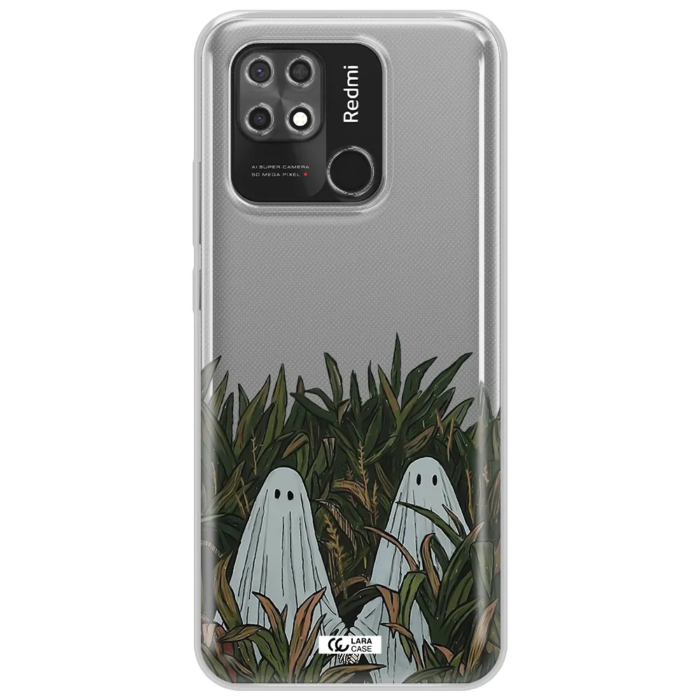 a group of ghosts in a field of grass Xiaomi Redmi 10C Clear TPU Case