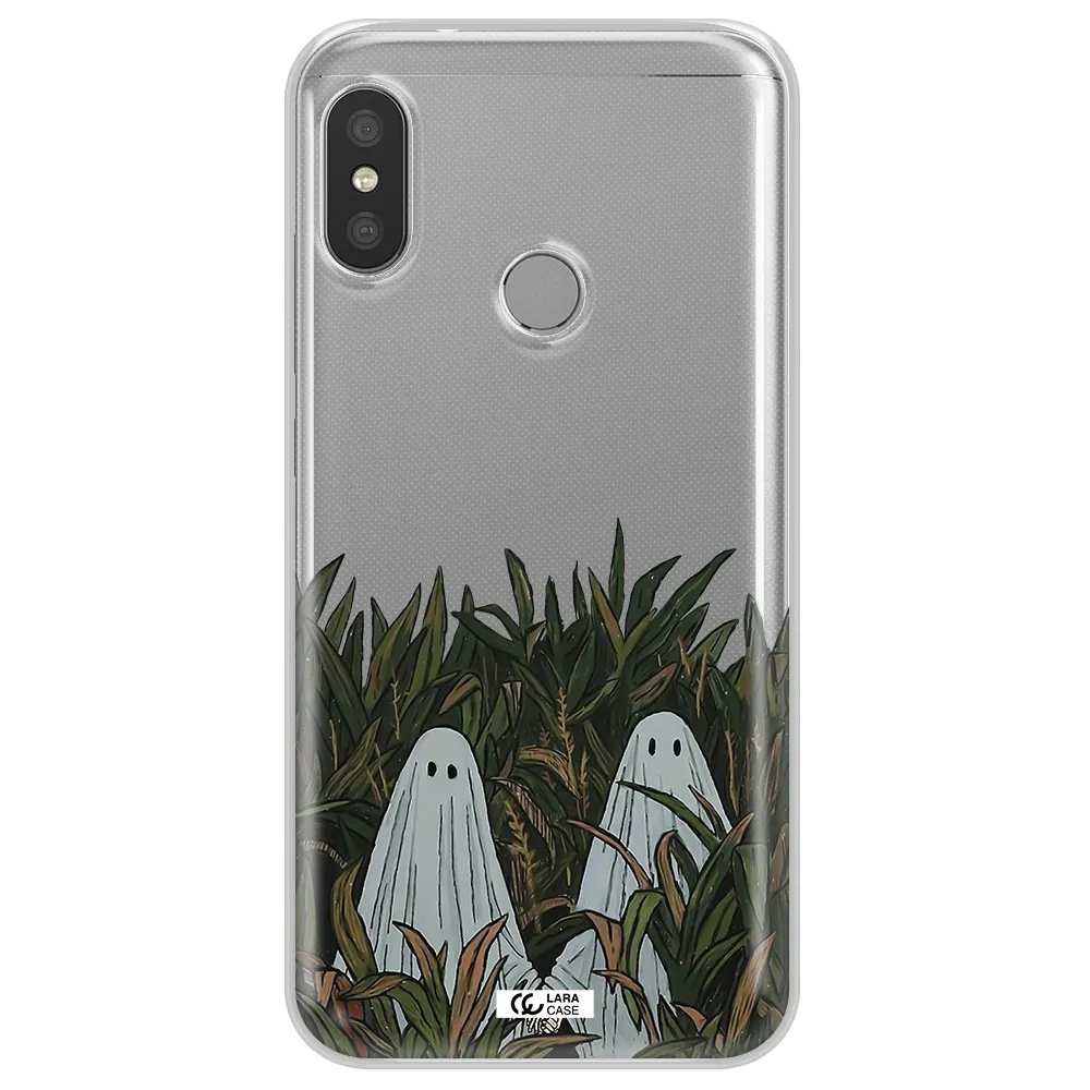 a group of ghosts in a field of grass Xiaomi Redmi 6 Pro Clear TPU Case