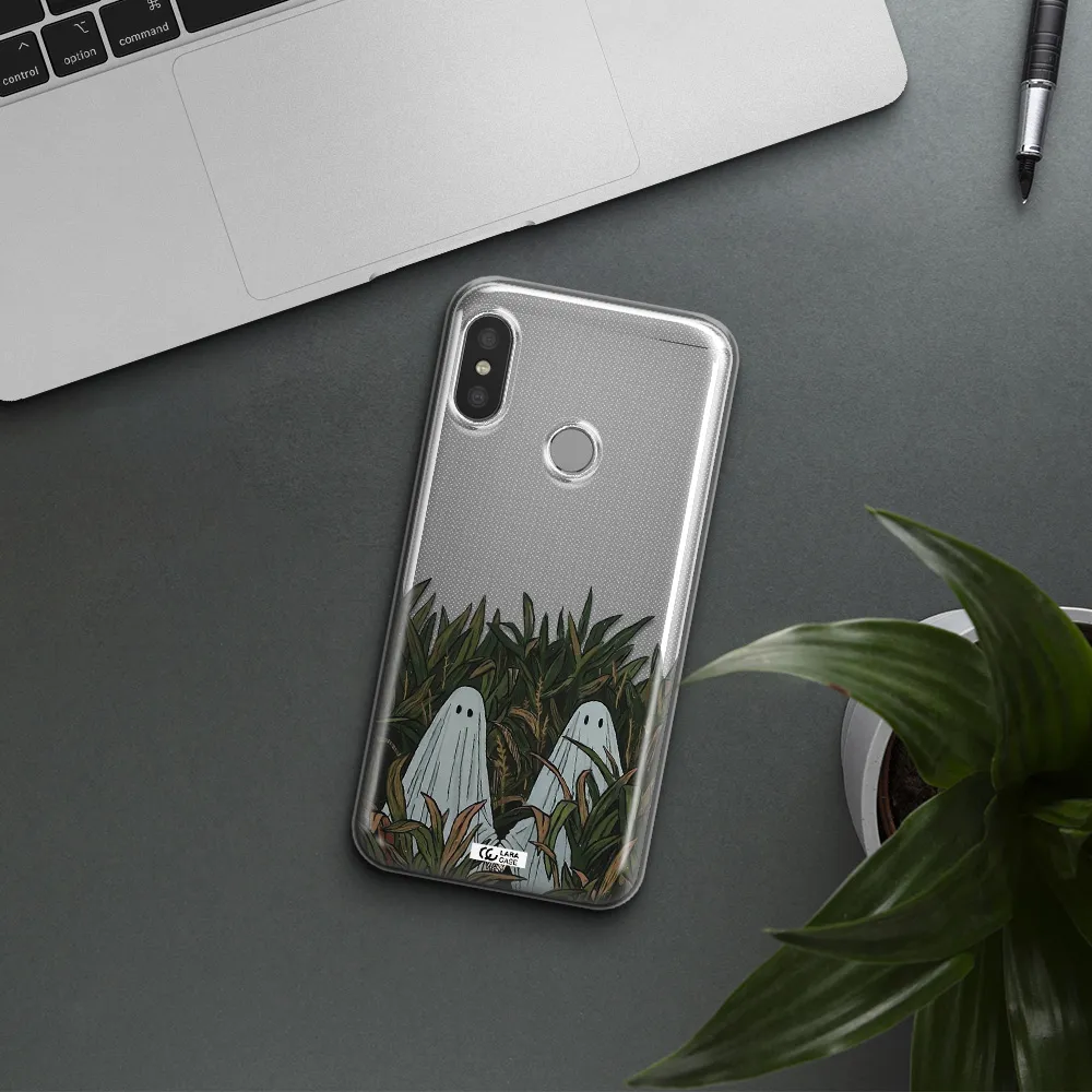 a group of ghosts in a field of grass Xiaomi Redmi 6 Pro Clear TPU Case