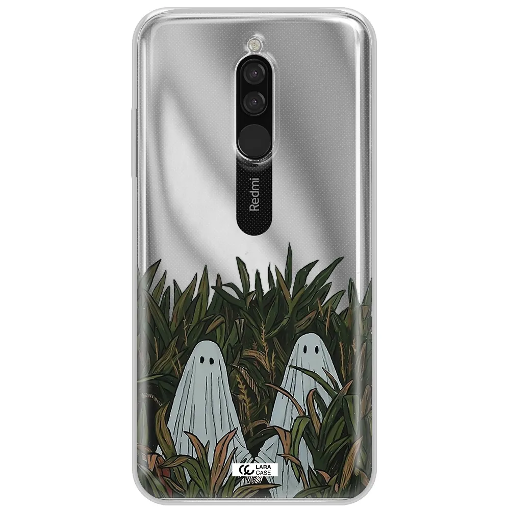 A Group Of Ghosts In A Field Of Grass Xiaomi Redmi 8 Clear Tpu Case