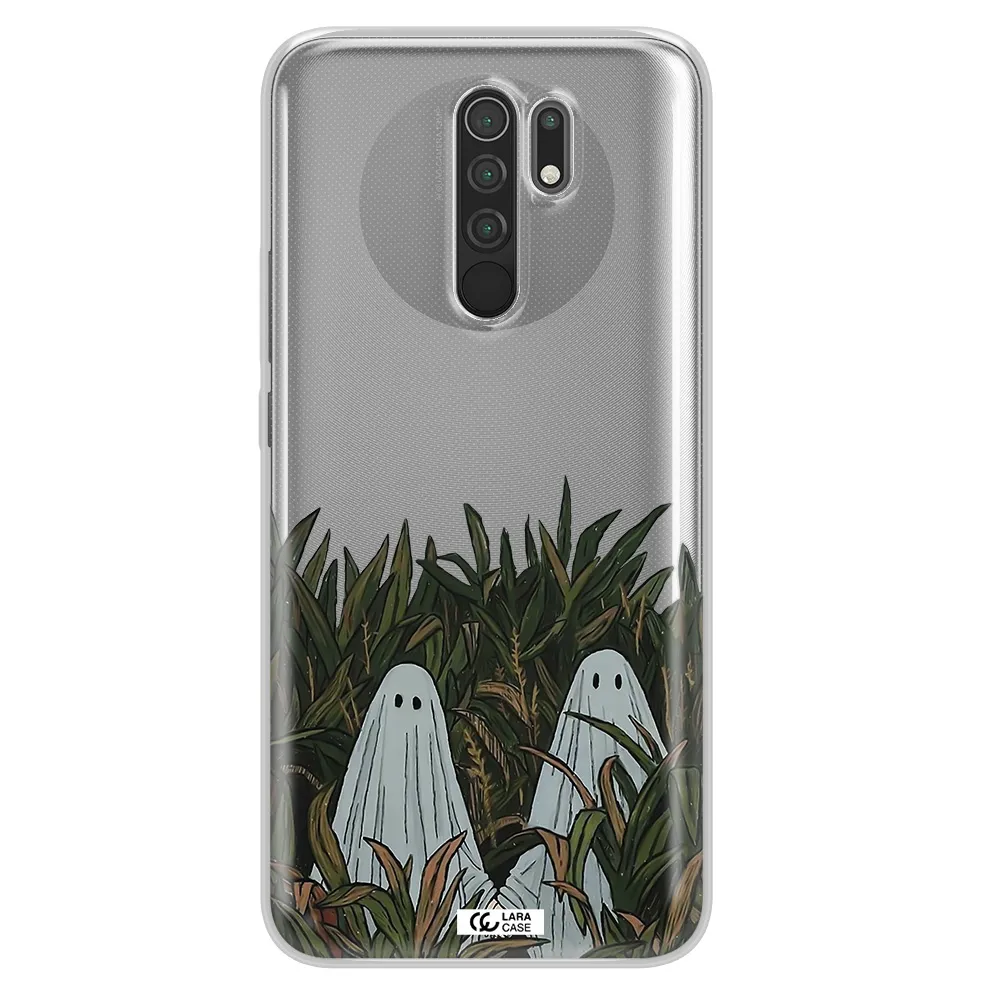 a group of ghosts in a field of grass Xiaomi Redmi 9 Clear TPU Case