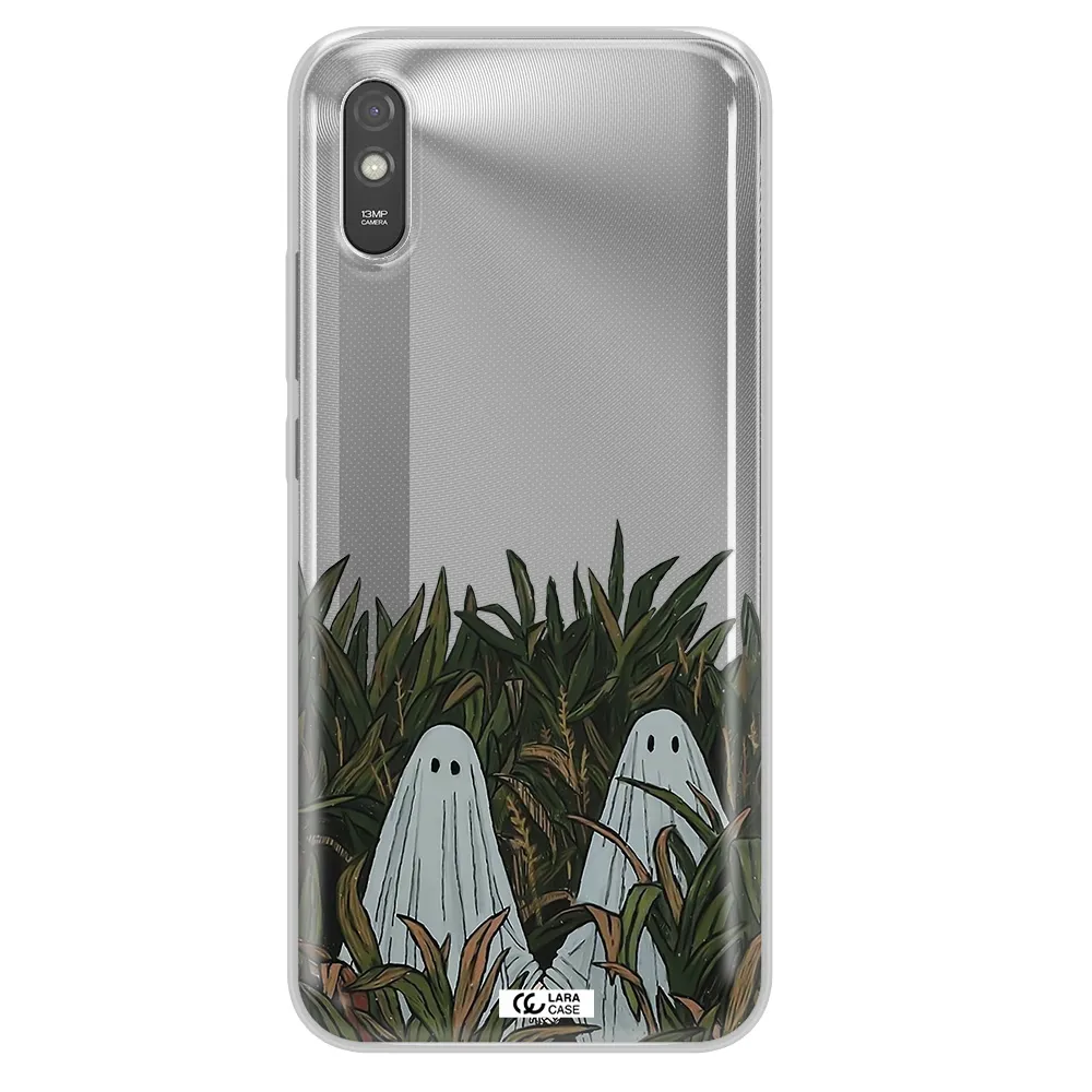 a group of ghosts in a field of grass Xiaomi Redmi 9A Clear TPU Case