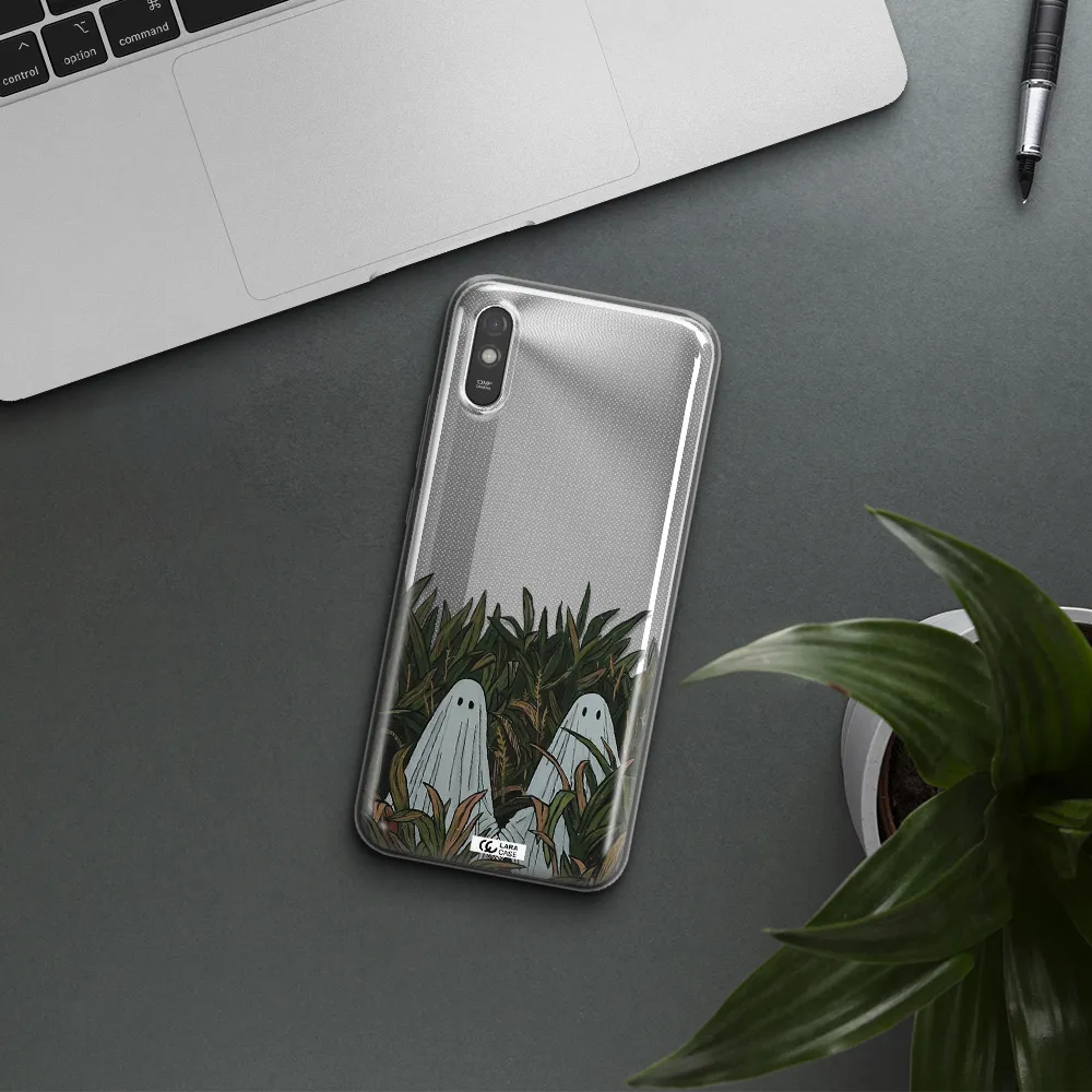 a group of ghosts in a field of grass Xiaomi Redmi 9A Clear TPU Case
