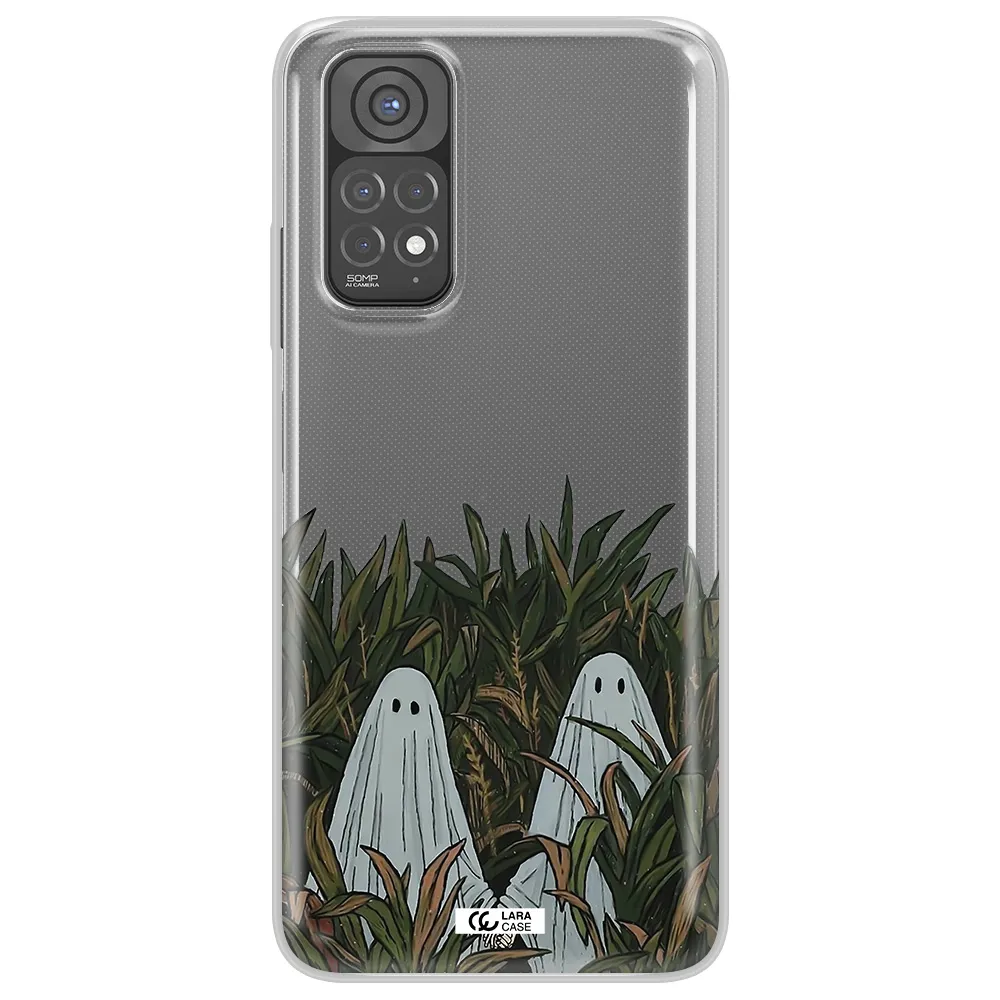 a group of ghosts in a field of grass Xiaomi Redmi Note 11 Clear TPU Case