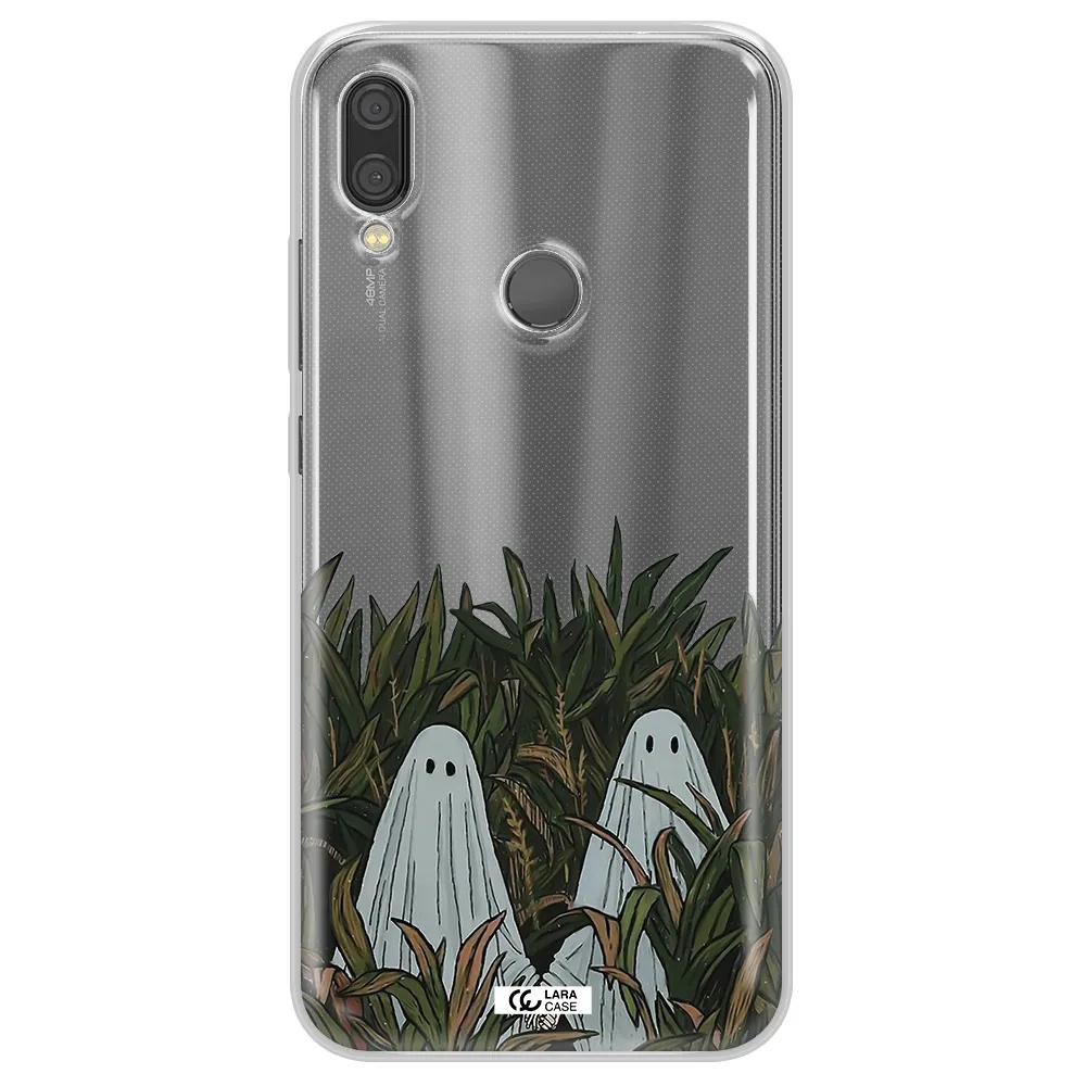 a group of ghosts in a field of grass Xiaomi Redmi Note 7 Clear TPU Case