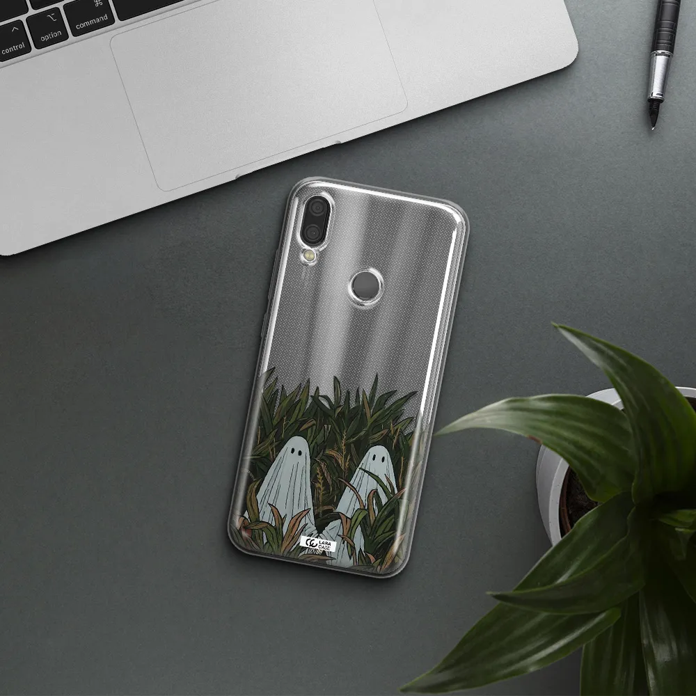 a group of ghosts in a field of grass Xiaomi Redmi Note 7 Clear TPU Case