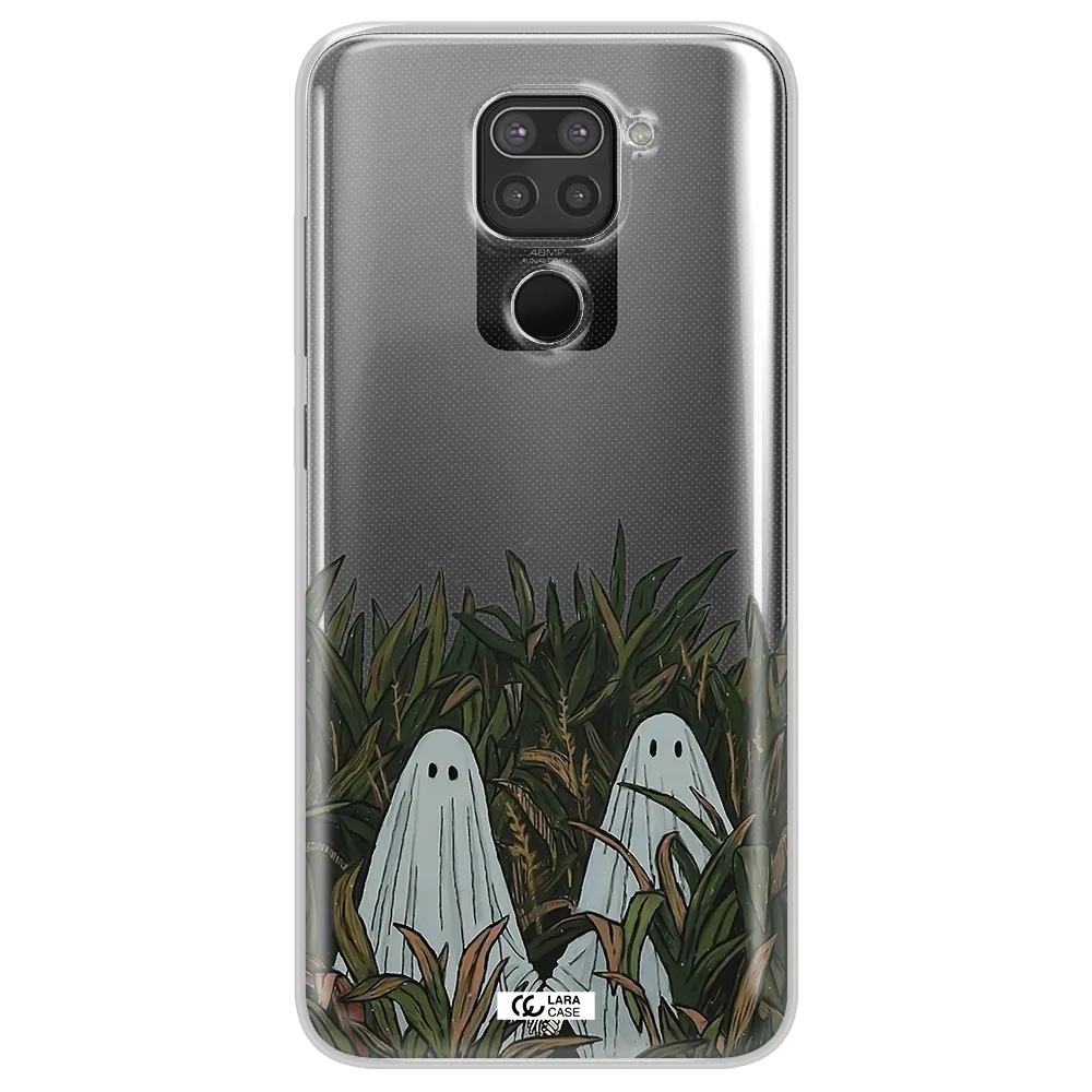 a group of ghosts in a field of grass Xiaomi Redmi Note 9 Clear TPU Case