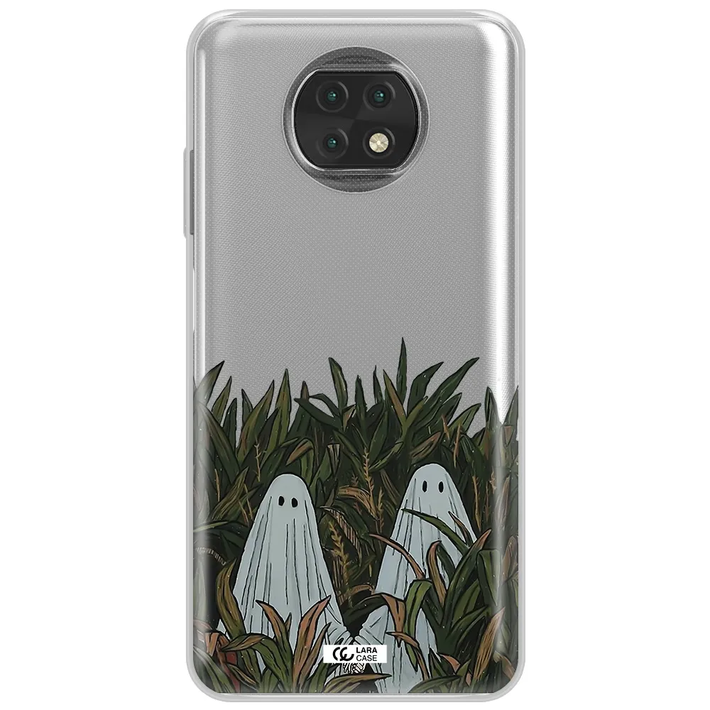 A Group Of Ghosts In A Field Of Grass Xiaomi Redmi Note 9T Clear Tpu Case