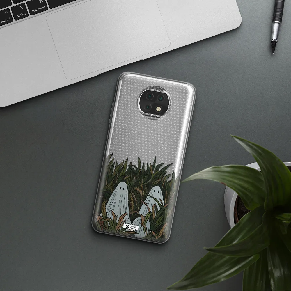 A Group Of Ghosts In A Field Of Grass Xiaomi Redmi Note 9T Clear Tpu Case