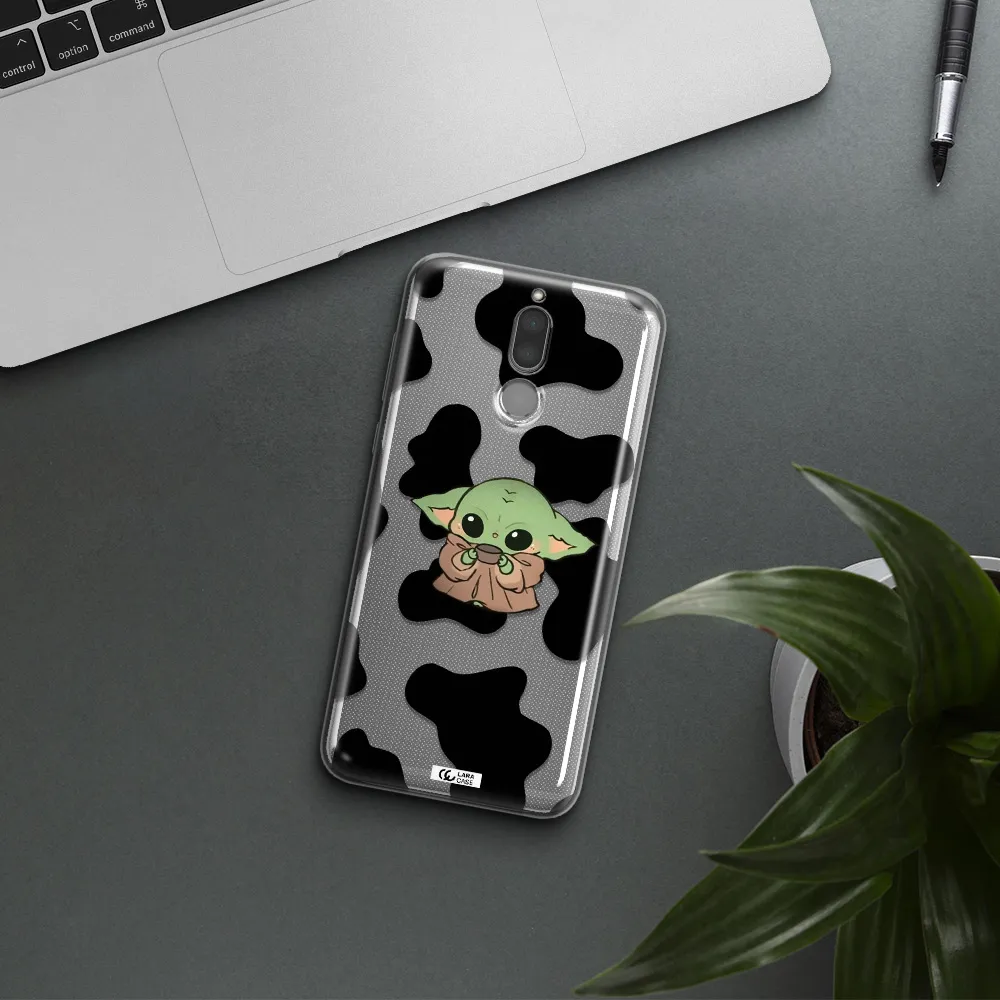 a cartoon of a baby yoda Huawei Mate 10 Lite Clear TPU Case