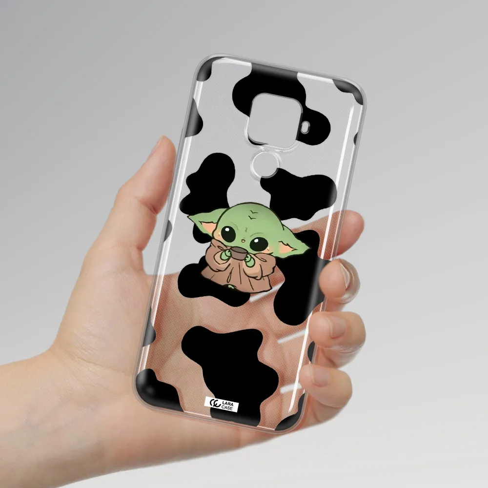 a cartoon of a baby yoda Huawei Mate 30 Lite Clear TPU Case