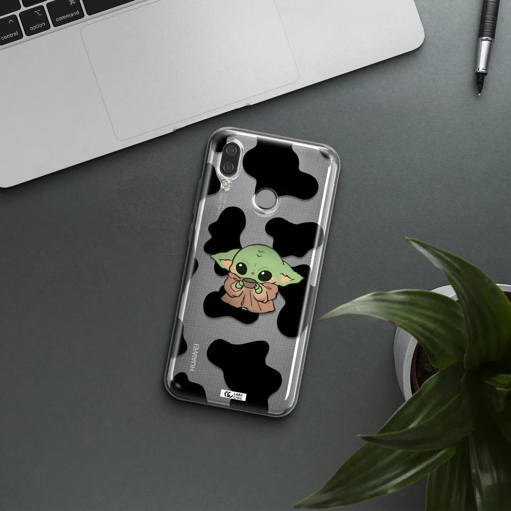 a cartoon of a baby yoda Huawei P20 Lite Clear TPU Case