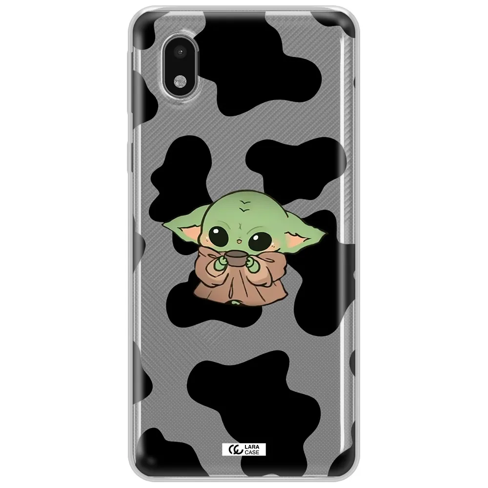 A Cartoon Of A Baby Yoda Samsung A01 Core Clear Tpu Case