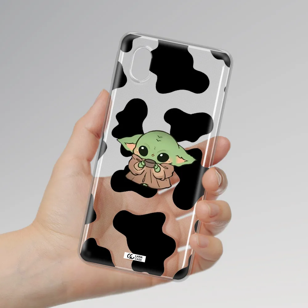 A Cartoon Of A Baby Yoda Samsung A01 Core Clear Tpu Case
