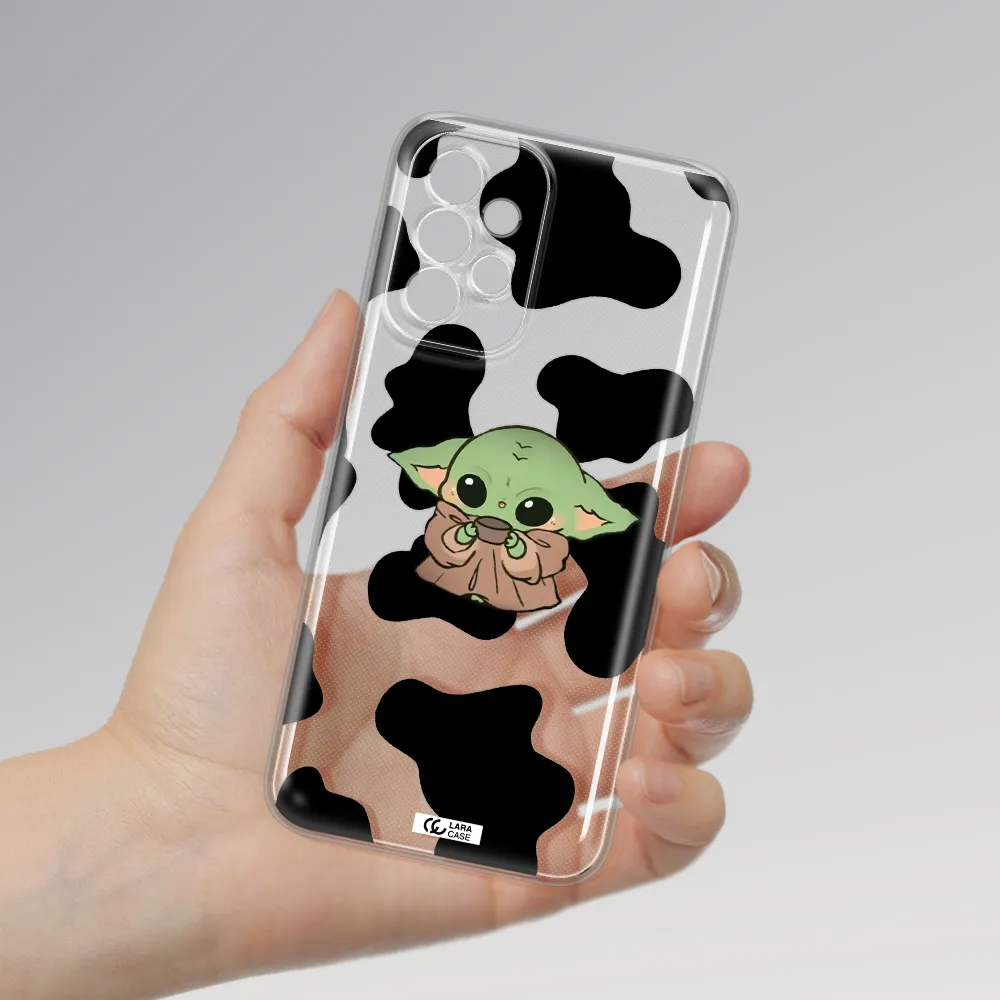 A Cartoon Of A Baby Yoda Samsung A23 5G Clear Tpu Case