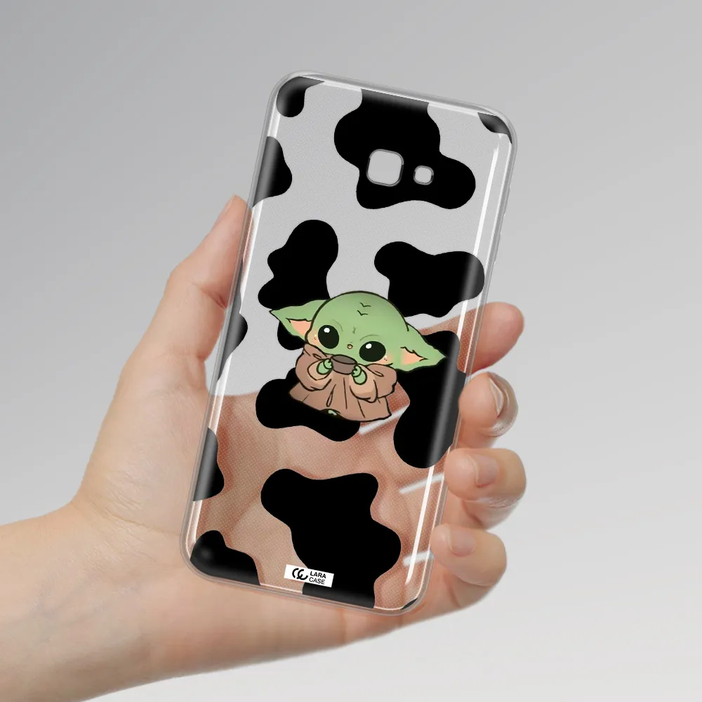 a cartoon of a baby yoda Samsung J4 Plus Clear TPU Case