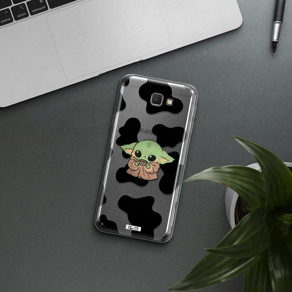 a cartoon of a baby yoda Samsung J5 Prime Clear TPU Case
