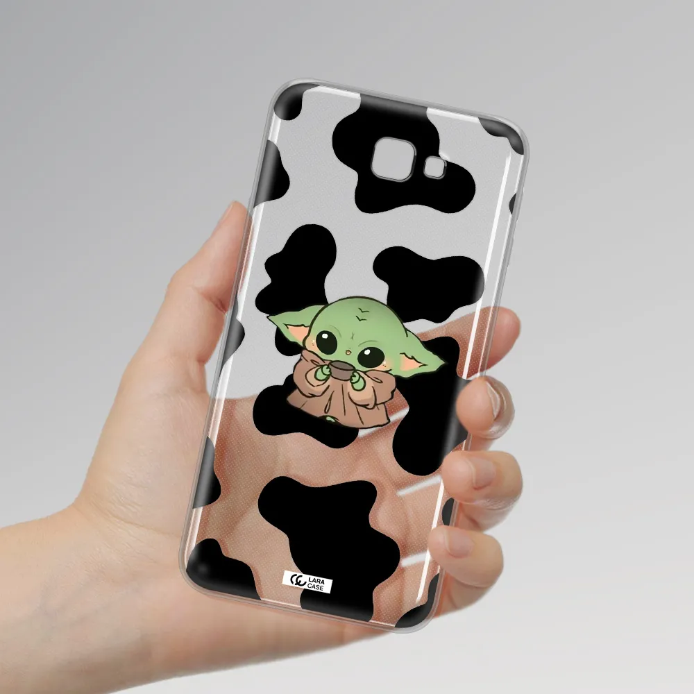 a cartoon of a baby yoda Samsung J7 Prim Clear TPU Case