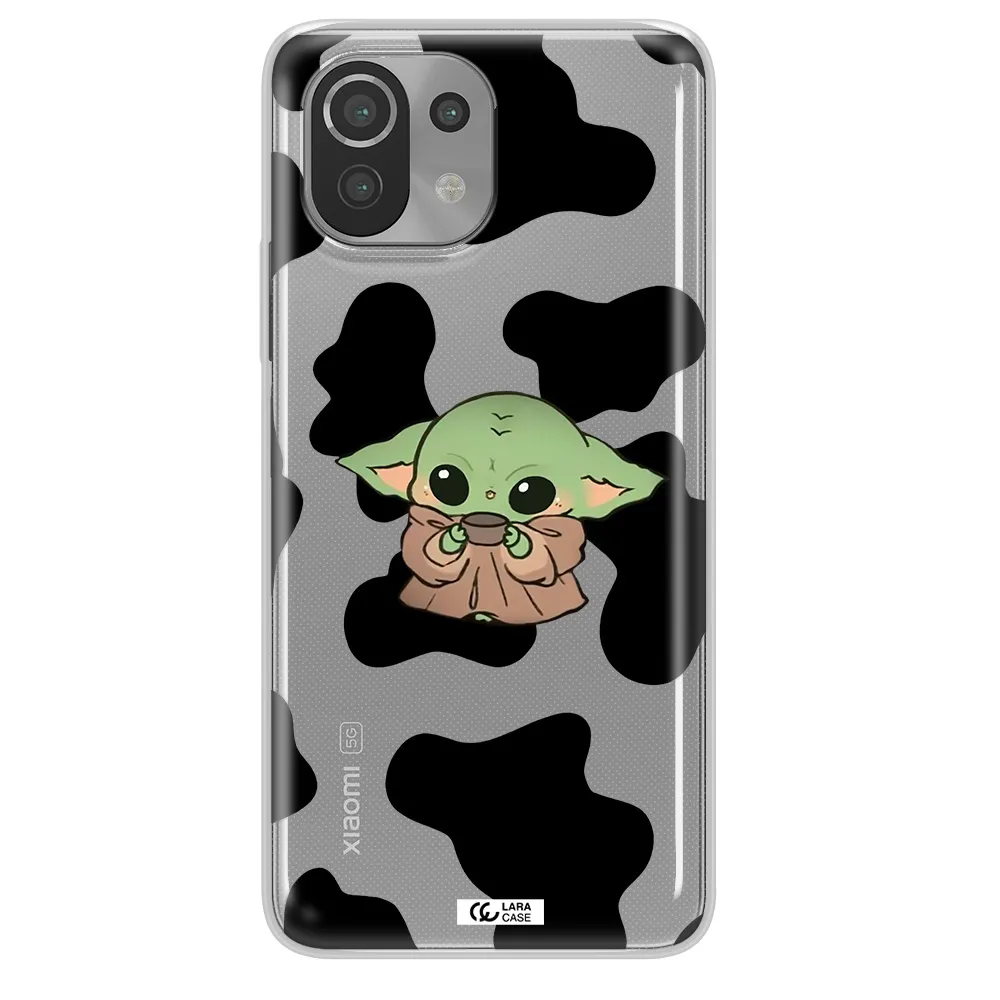 a cartoon of a baby yoda Xiaomi Mi 11 Lite Clear TPU Case