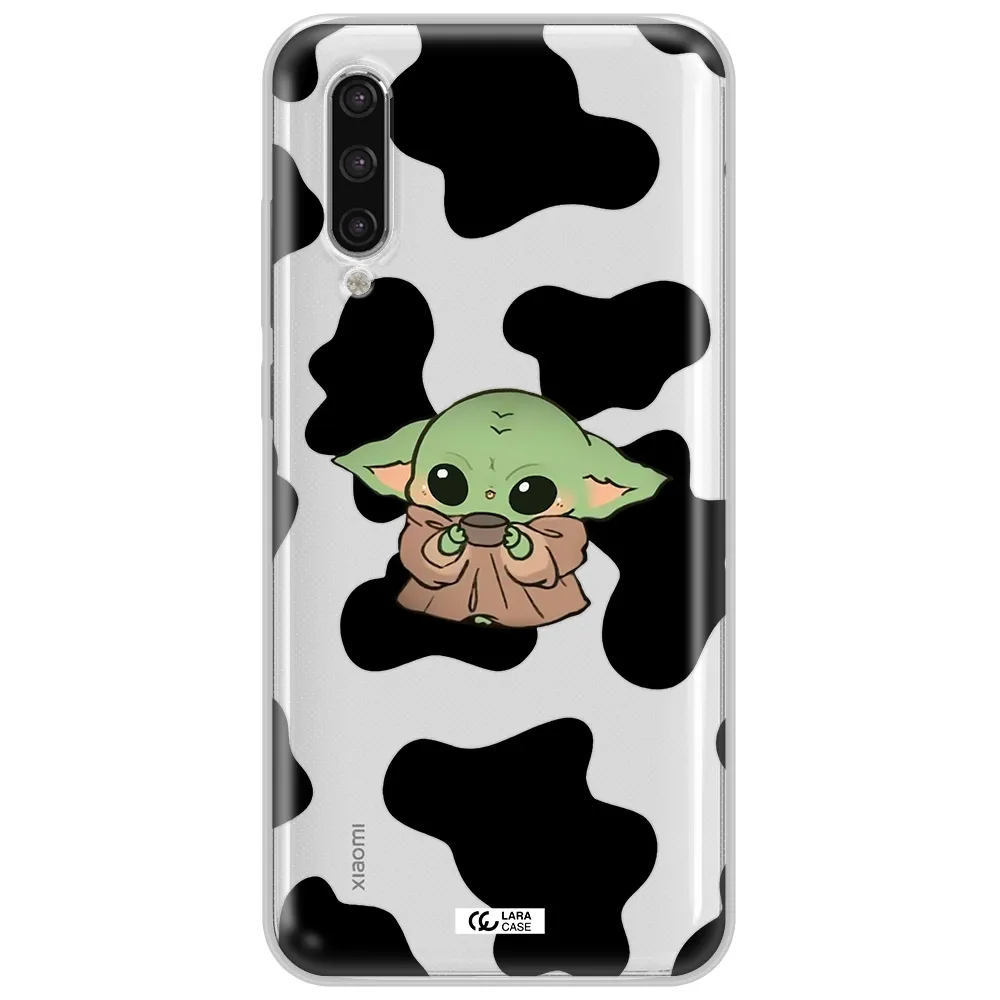A Cartoon Of A Baby Yoda Xiaomi Mi 9 Lite Clear Tpu Case