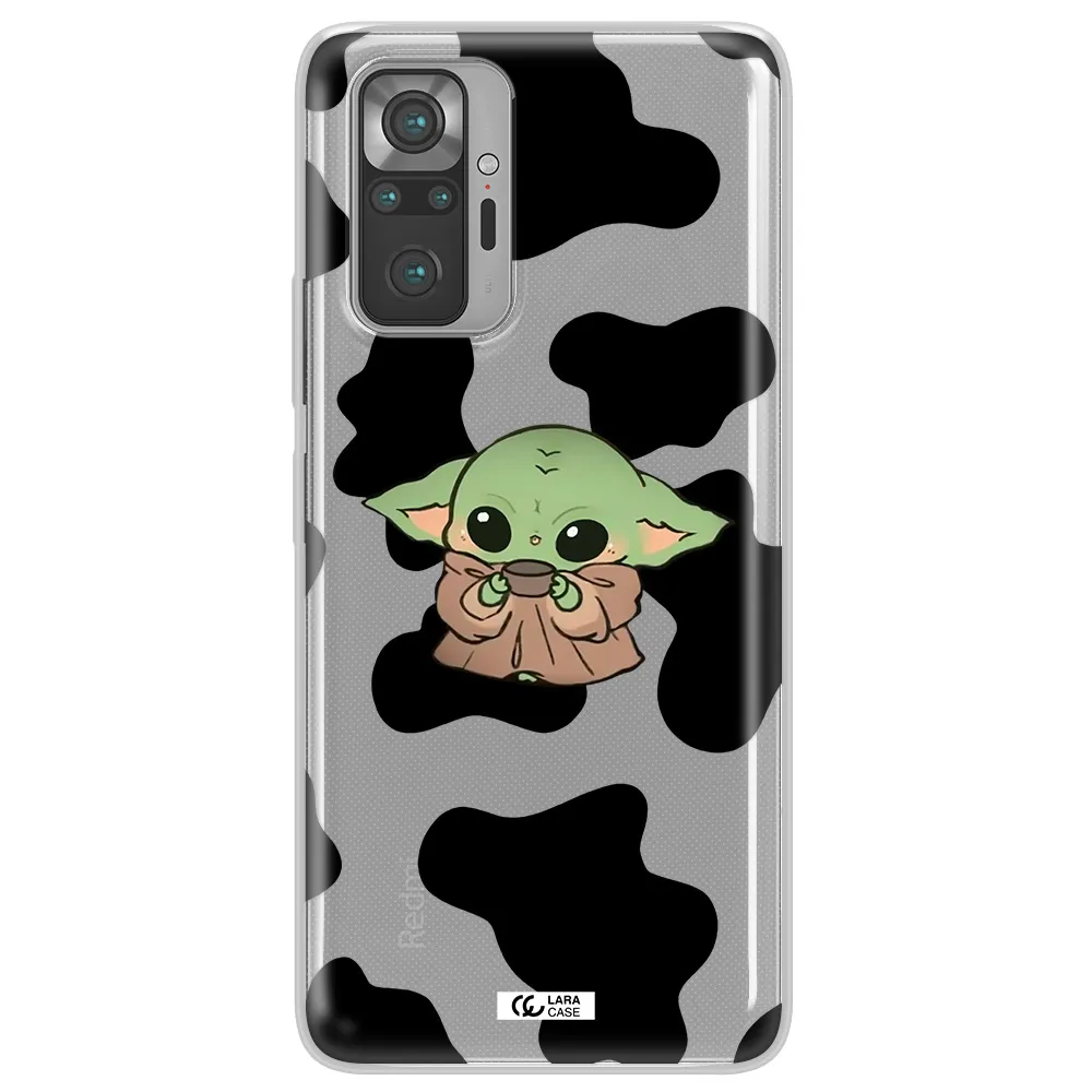 a cartoon of a baby yoda Xiaomi Note 10 Pro Clear TPU Case