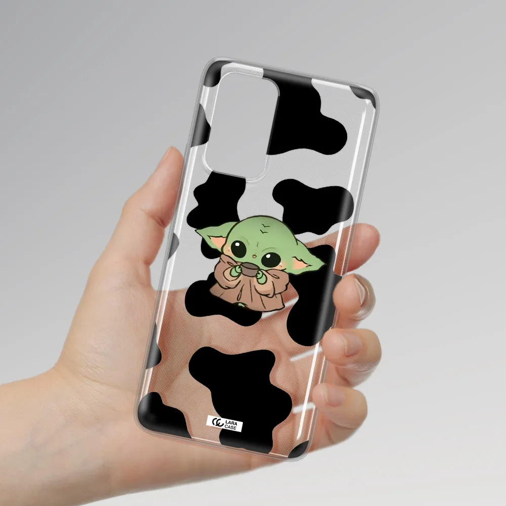 a cartoon of a baby yoda Xiaomi Note 10 Pro Clear TPU Case