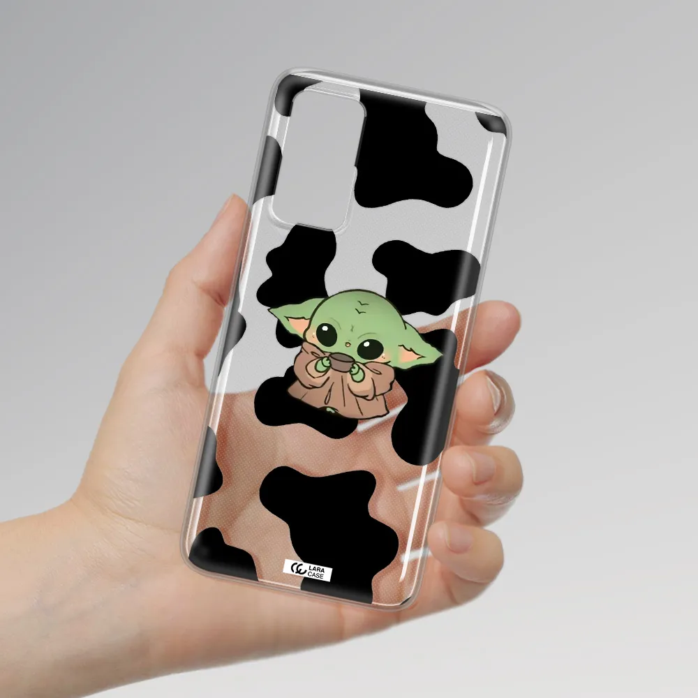 a cartoon of a baby yoda Xiaomi Note 11 Pro Clear TPU Case