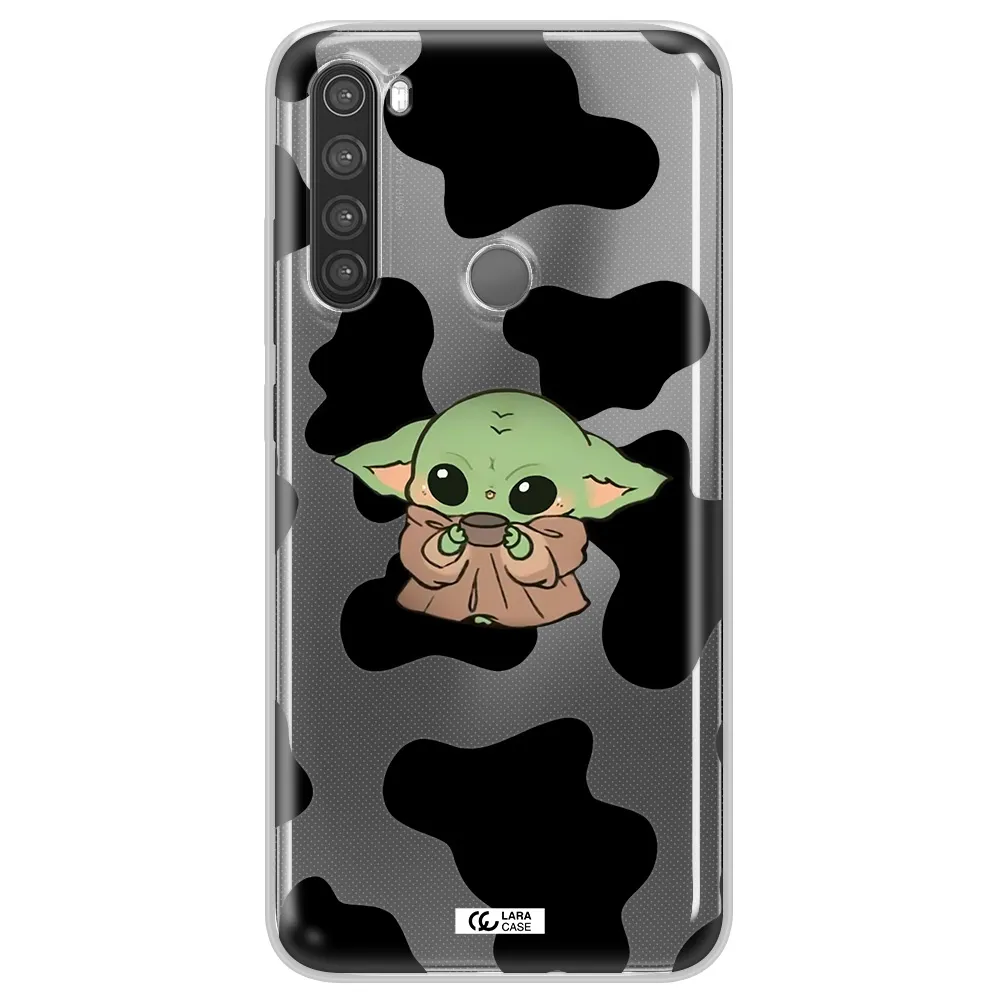 a cartoon of a baby yoda Xiaomi Note 8 Clear TPU Case