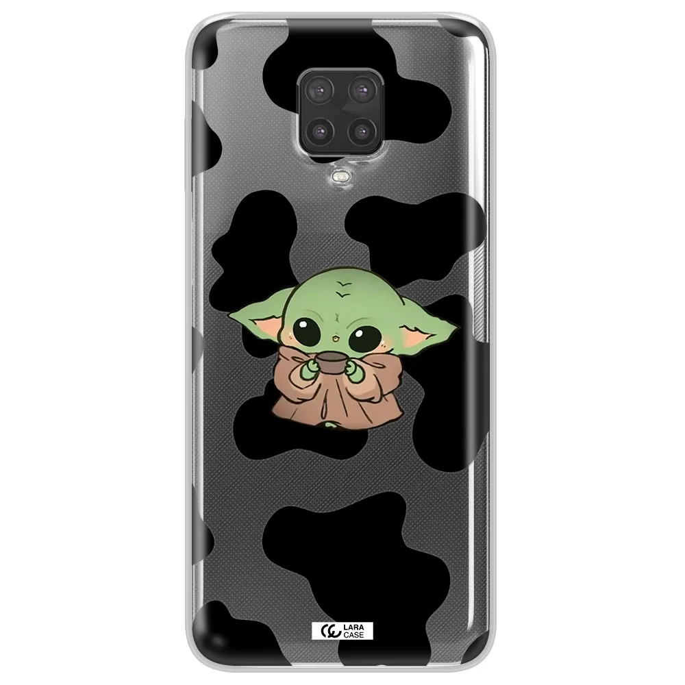 a cartoon of a baby yoda Xiaomi Note 9 Pro Clear TPU Case