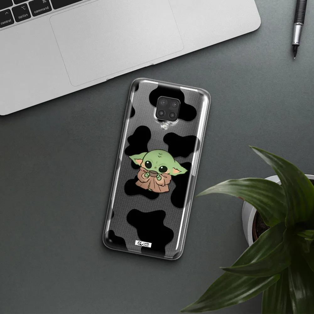 a cartoon of a baby yoda Xiaomi Note 9 Pro Clear TPU Case