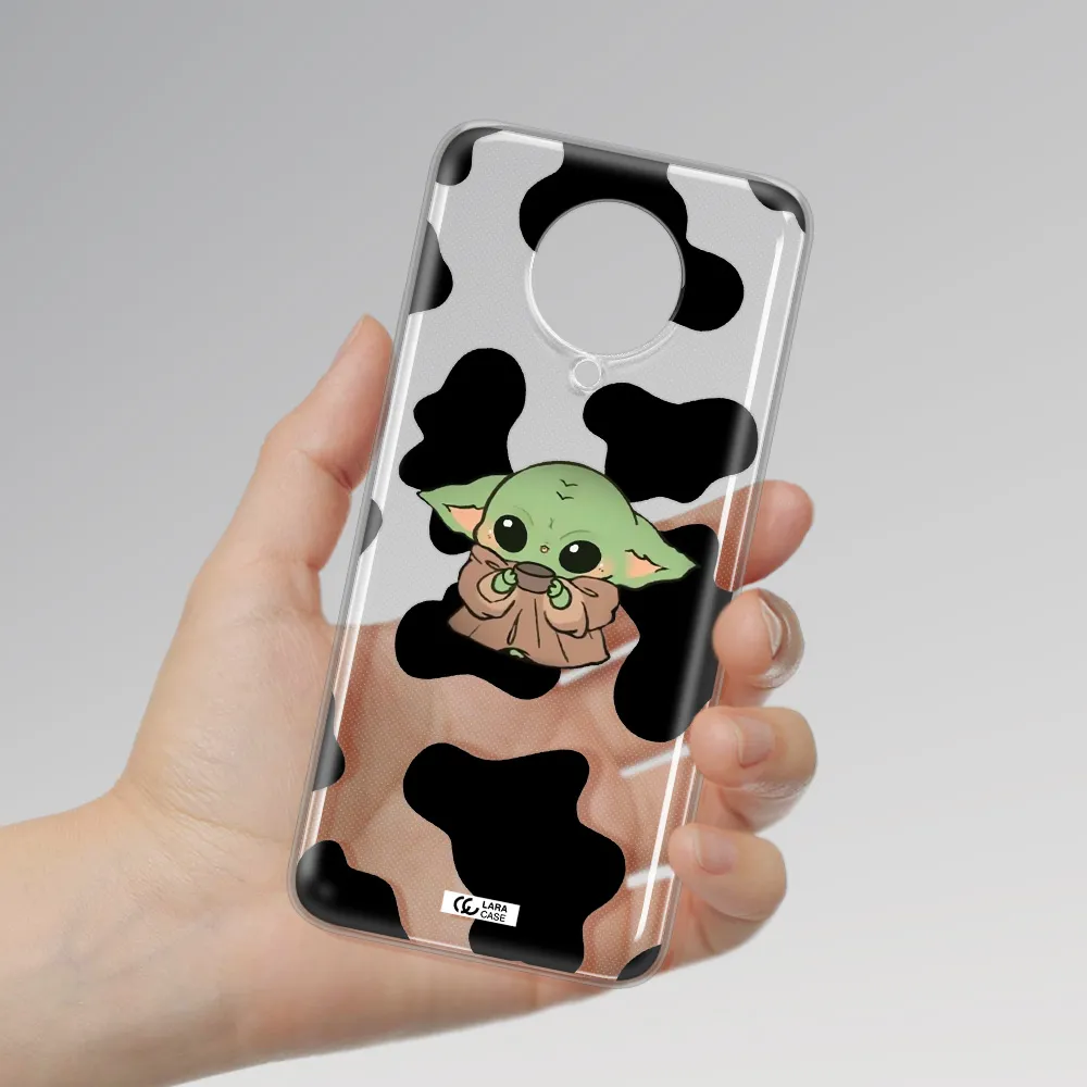 a cartoon of a baby yoda Xiaomi Poco F2 Pro Clear TPU Case