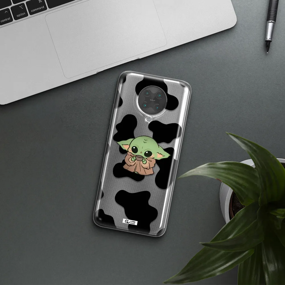 a cartoon of a baby yoda Xiaomi Poco F2 Pro Clear TPU Case