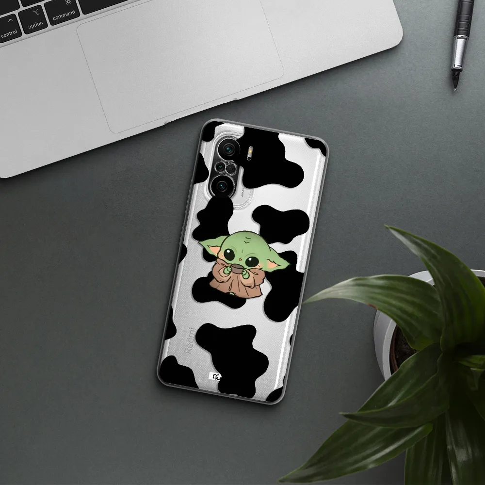A Cartoon Of A Baby Yoda Xiaomi Poco F3 Clear Tpu Case