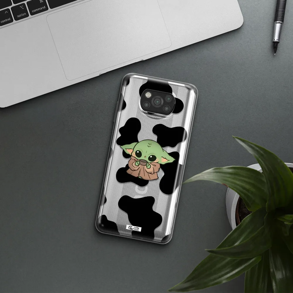 a cartoon of a baby yoda Xiaomi Poco X3 Clear TPU Case