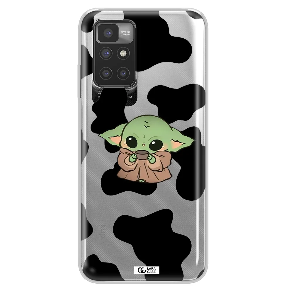 a cartoon of a baby yoda Xiaomi Redmi 10 Clear TPU Case