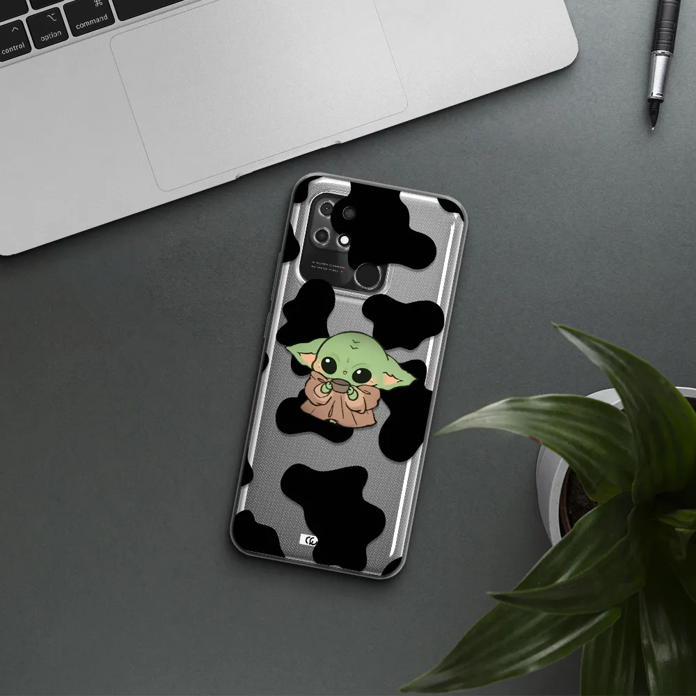 a cartoon of a baby yoda Xiaomi Redmi 10C Clear TPU Case