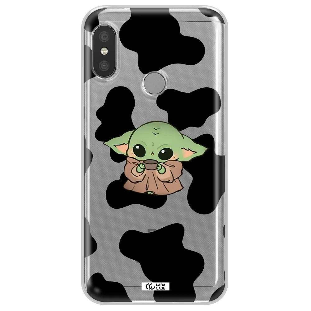 a cartoon of a baby yoda Xiaomi Redmi 6 Pro Clear TPU Case