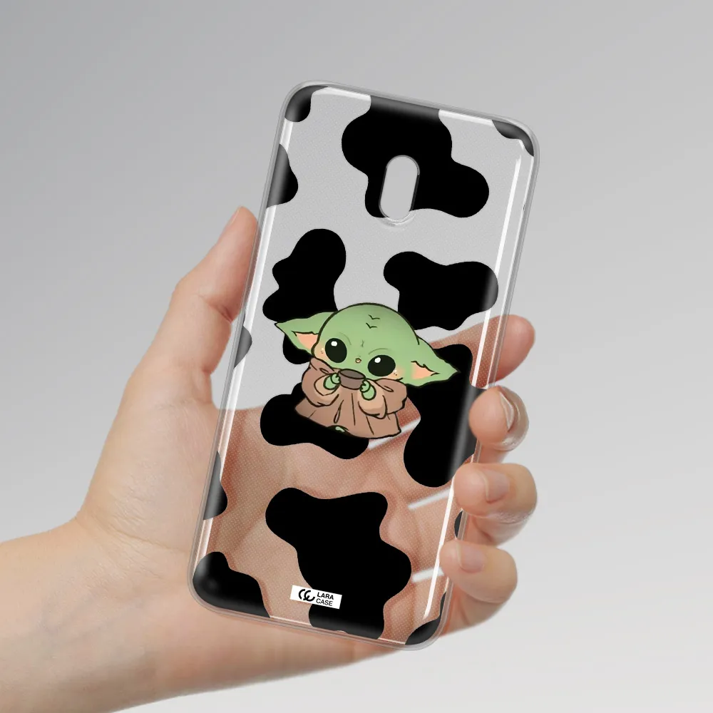 a cartoon of a baby yoda Xiaomi Redmi 8A Clear TPU Case
