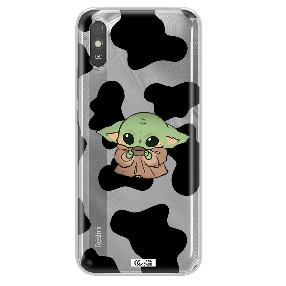 a cartoon of a baby yoda Xiaomi Redmi 9A Clear TPU Case