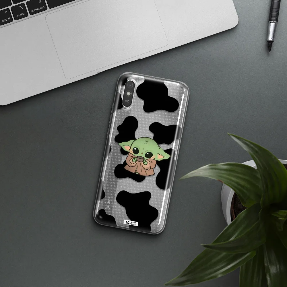 a cartoon of a baby yoda Xiaomi Redmi 9A Clear TPU Case