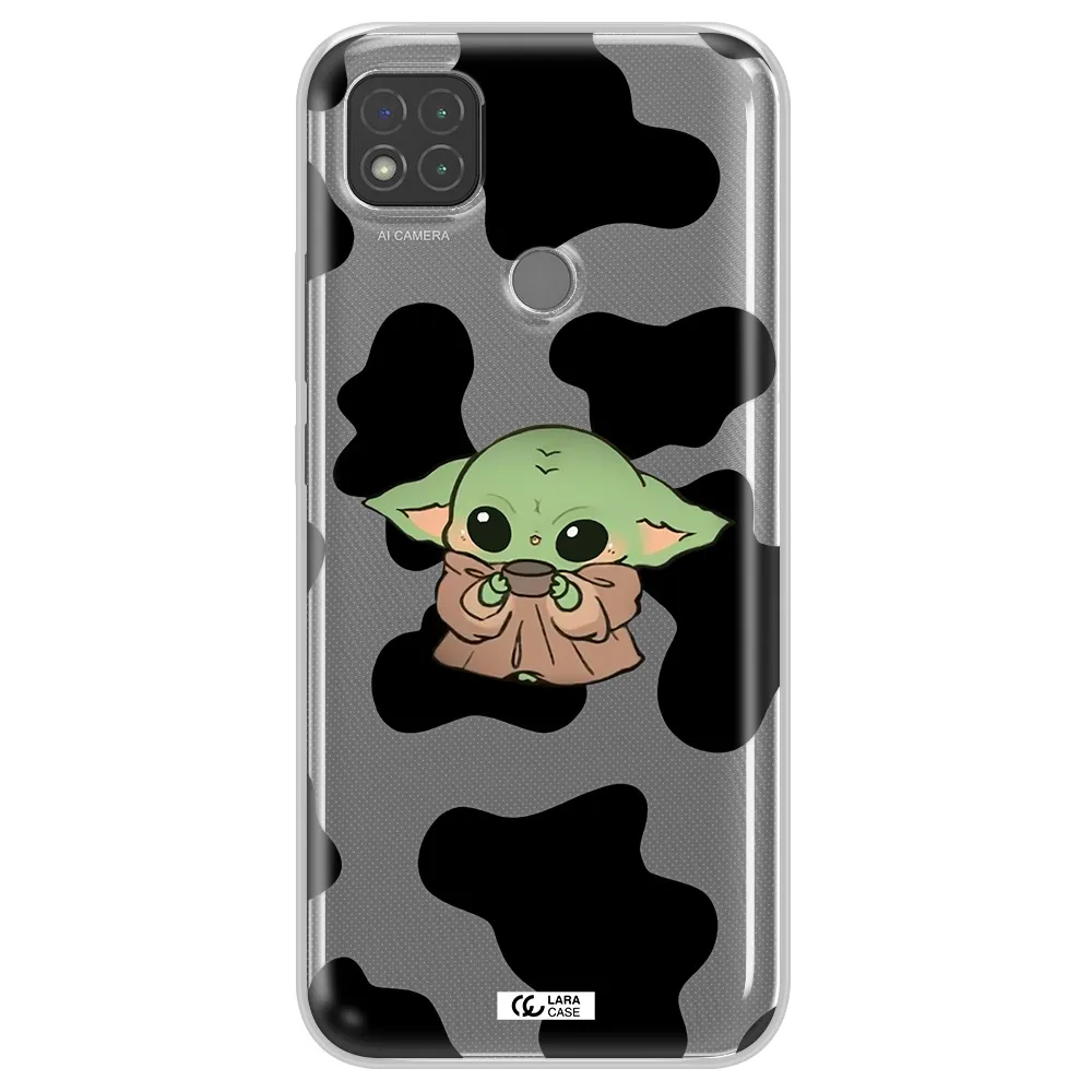 a cartoon of a baby yoda Xiaomi Redmi 9C Clear TPU Case