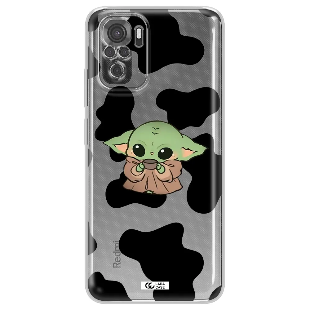 A Cartoon Of A Baby Yoda Xiaomi Redmi Note 10S Clear Tpu Case