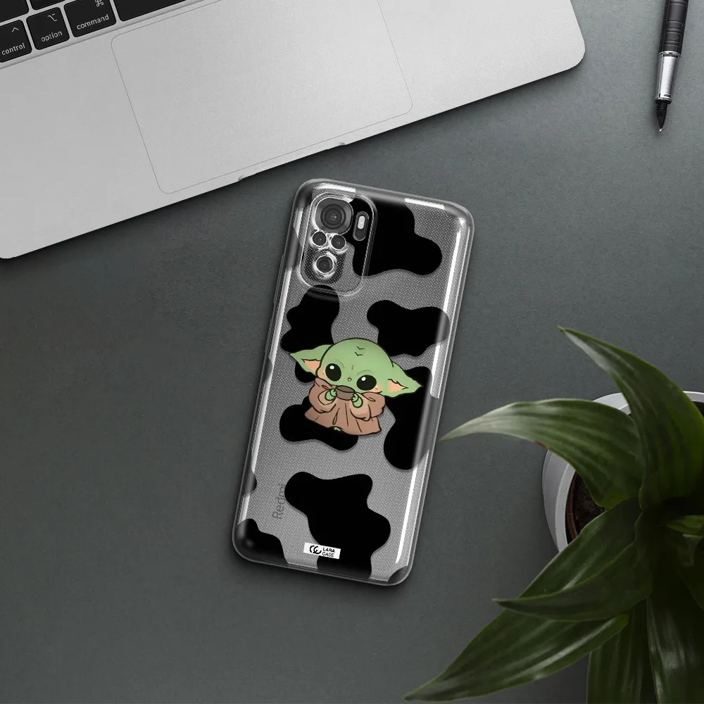 A Cartoon Of A Baby Yoda Xiaomi Redmi Note 10S Clear Tpu Case